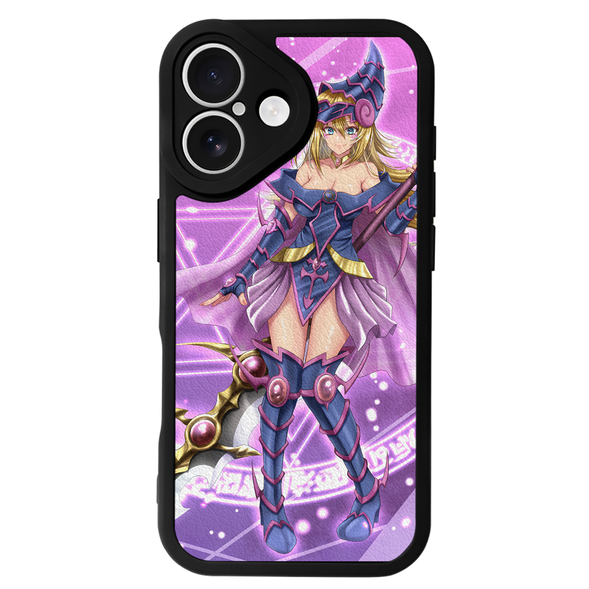 （画像用） 遊☆戯☆王 Yu-Gi-Oh! 【iPhone 16シリーズ対応】シリコンスマホケース（レザー調） 材質：シリコン